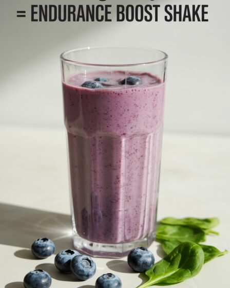 blueberry spinach energy shake