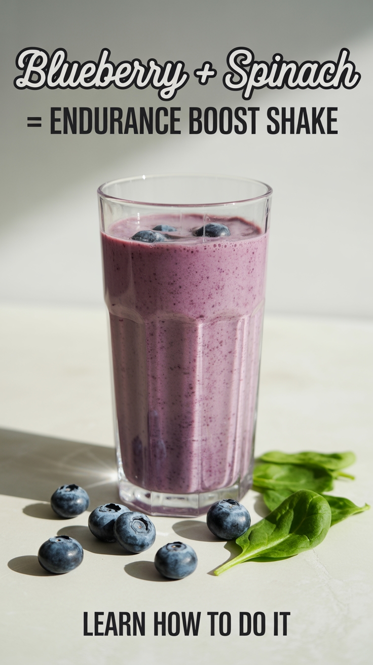 blueberry spinach energy shake