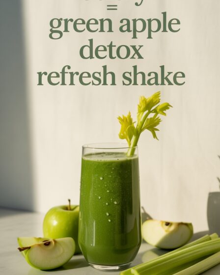 celery green apple shake