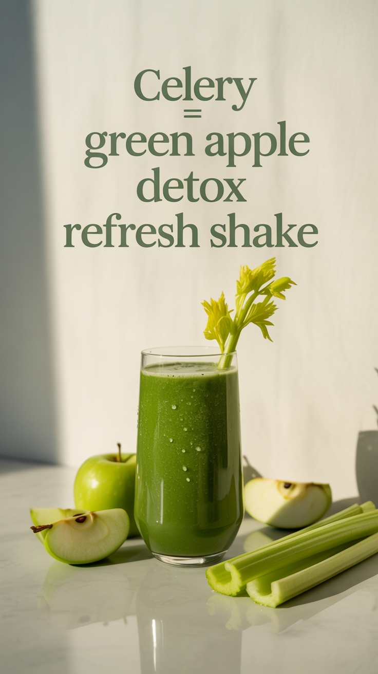 celery green apple shake