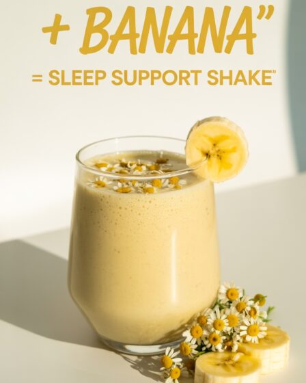 chamomile banana sleep shake