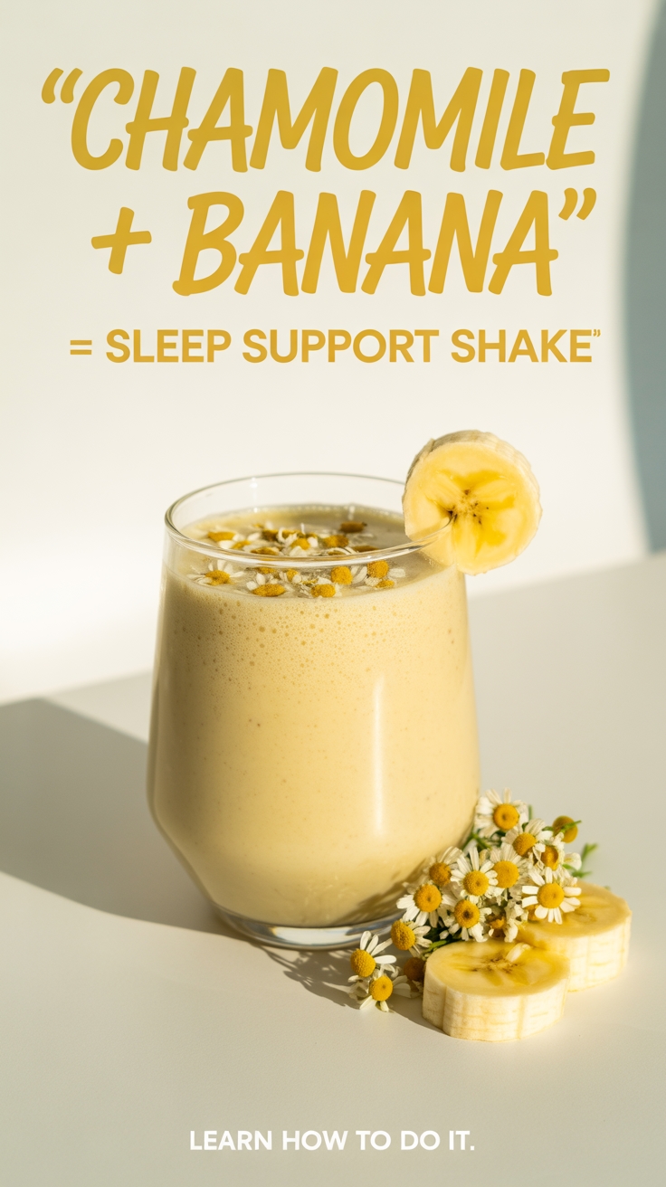 chamomile banana sleep shake
