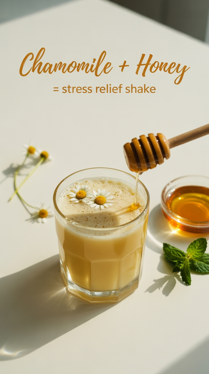 chamomile honey stress shake