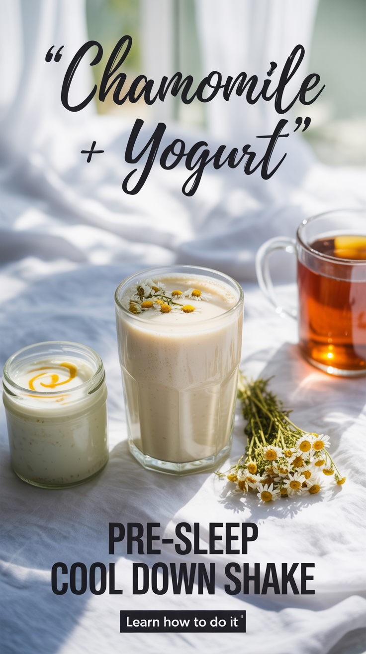 chamomile yogurt sleep shake