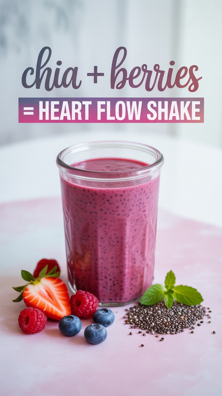 chia and berries smoothie