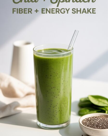 chia and spinach shake