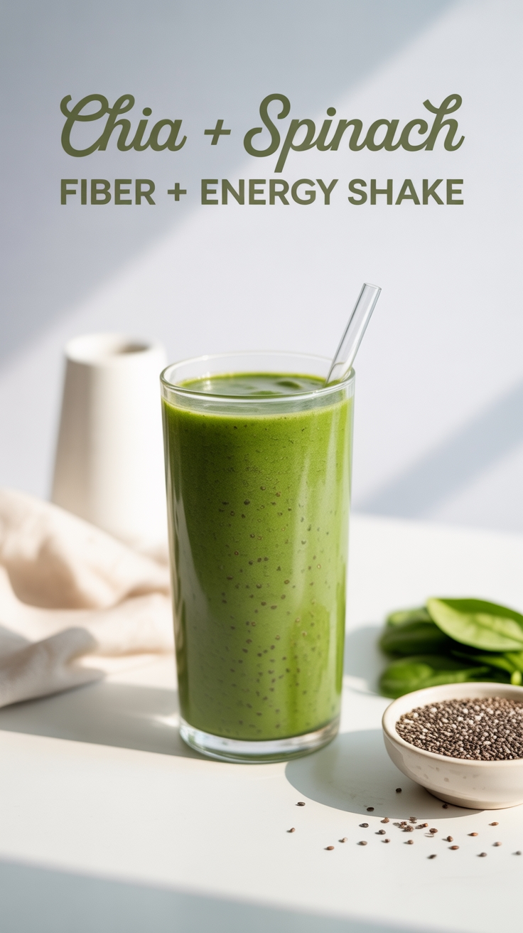 chia and spinach shake