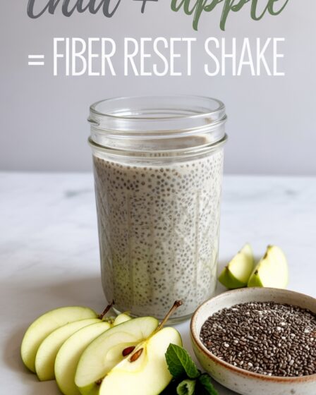 chia apple fiber shake