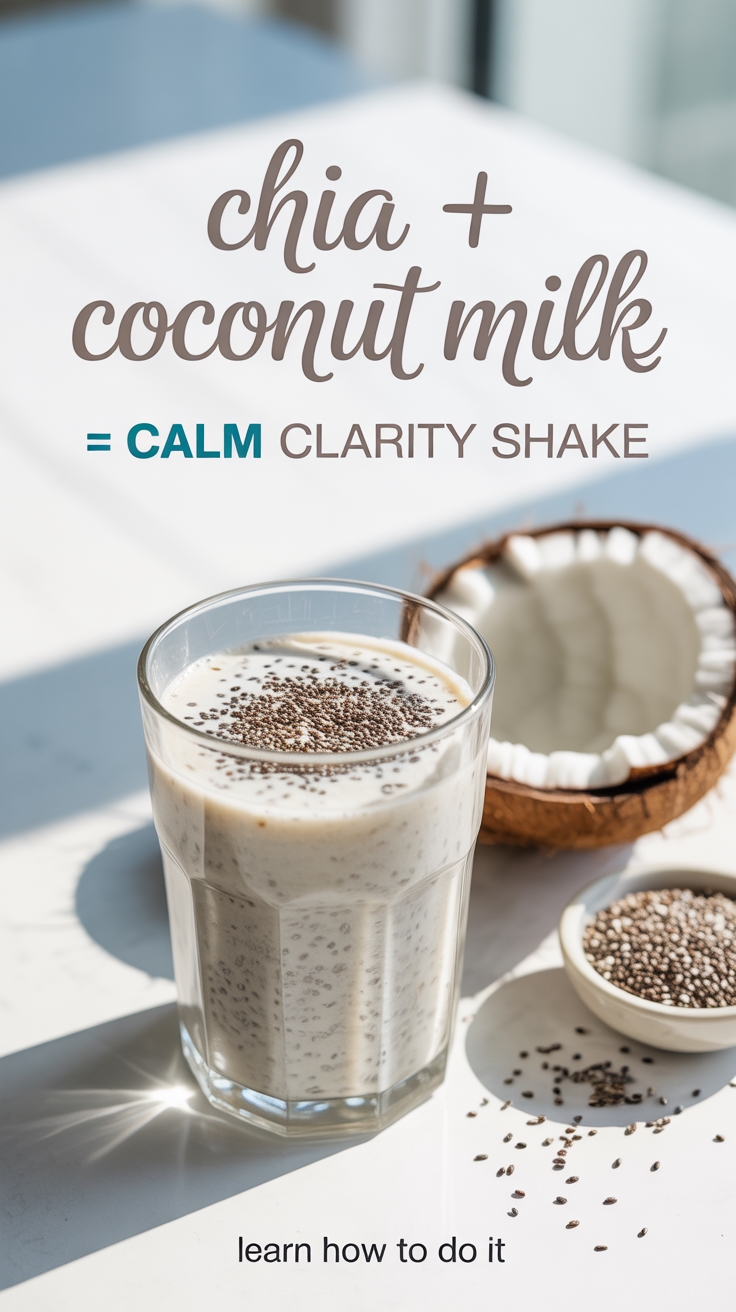 chia coconut milk shake