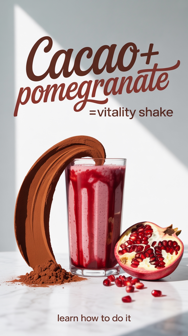 chocolate and pomegranate drink