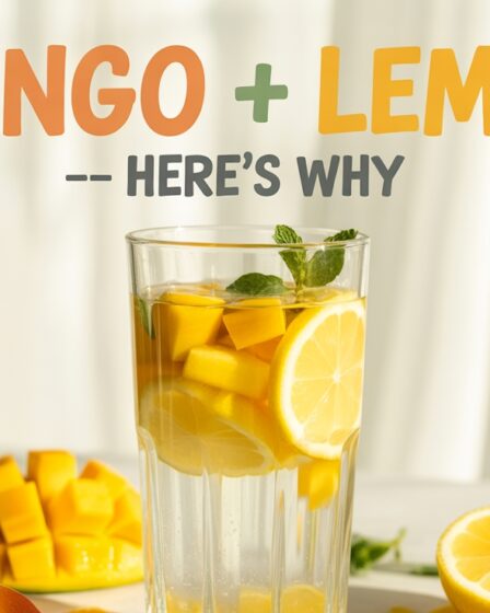 choosing mango lemon drink