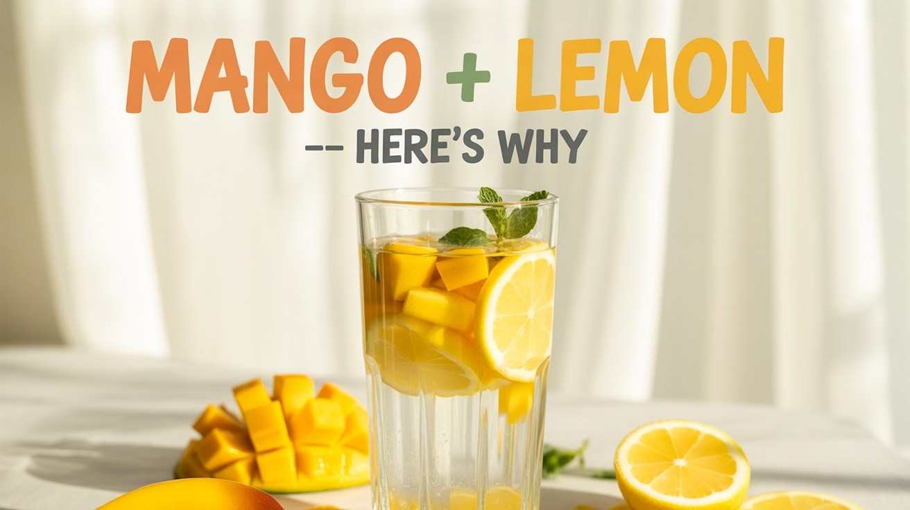 choosing mango lemon drink