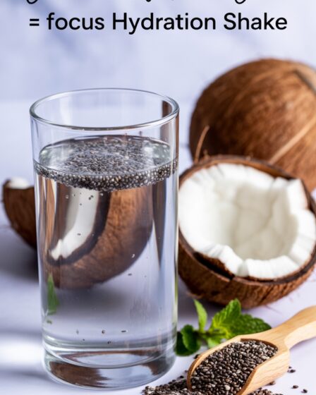 coconut chia hydration shake