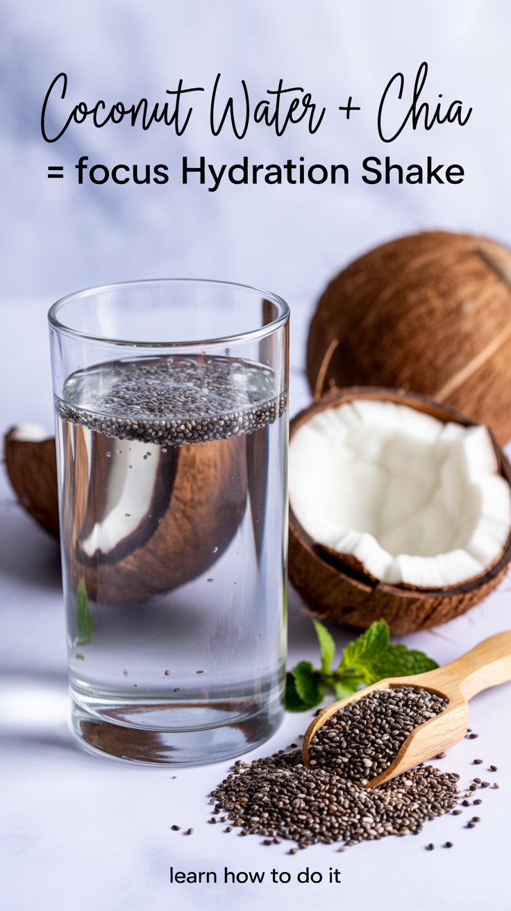 coconut chia hydration shake