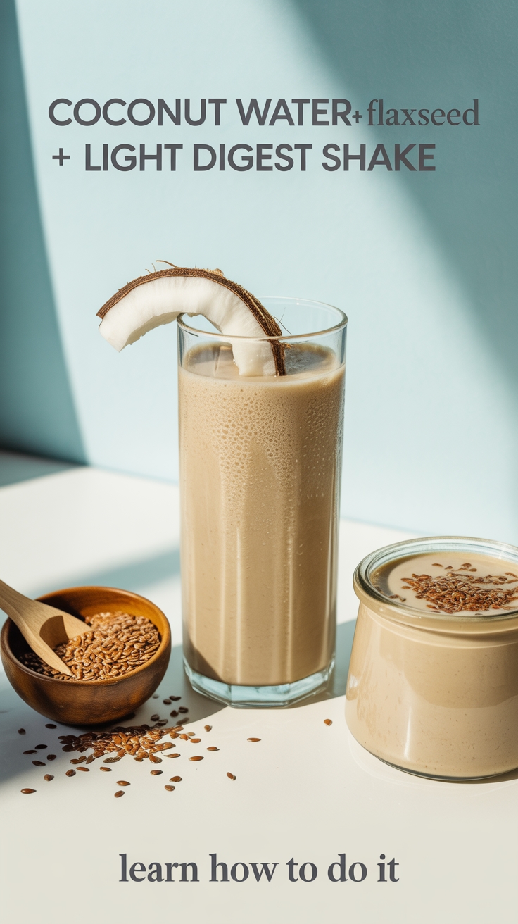coconut flaxseed shake