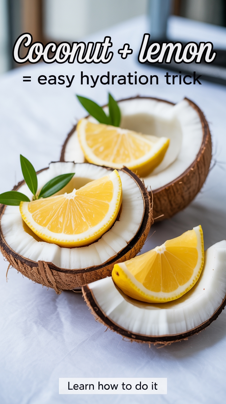 coconut lemon hydration mix
