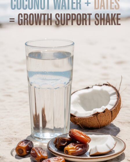 coconut water and dates shake