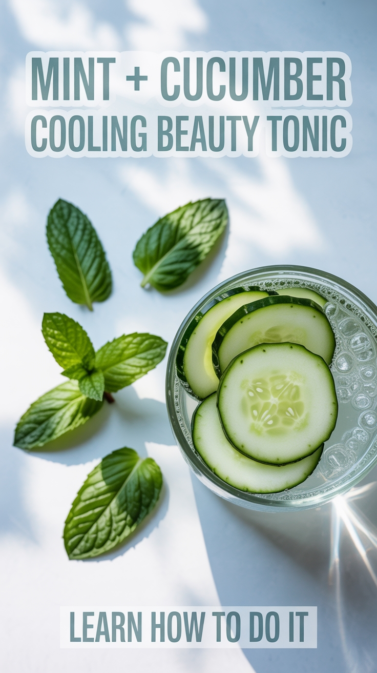 cooling cucumber mint tonic