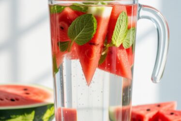 cooling mint watermelon drink
