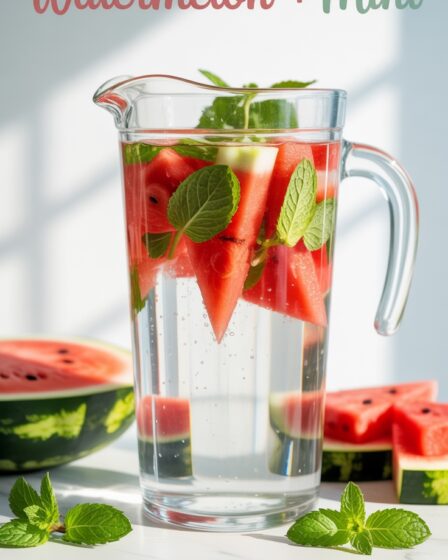 cooling mint watermelon drink