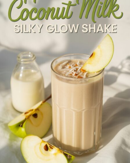 creamy apple coconut shake