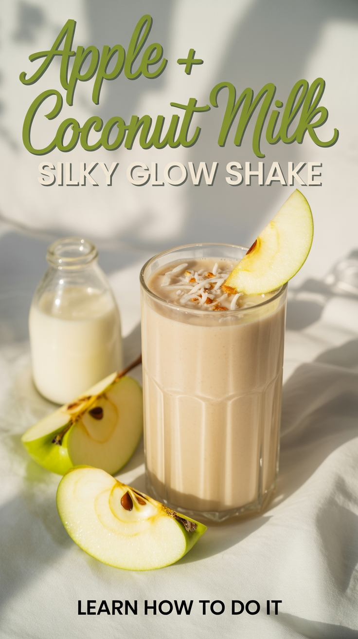 creamy apple coconut shake
