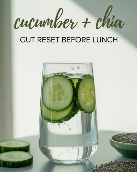 cucumber and chia gut reset