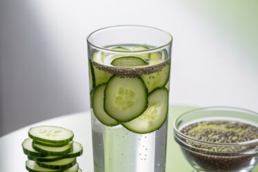 cucumber and chia hydrate fullness