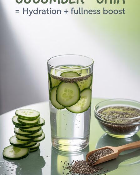 cucumber and chia hydrate fullness