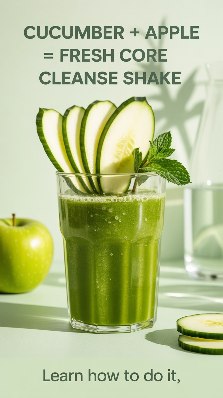cucumber apple cleanse shake