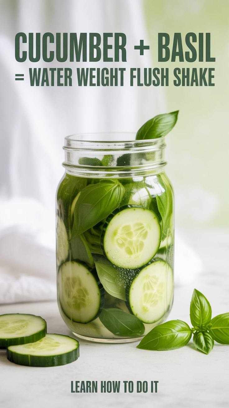 cucumber basil water shake