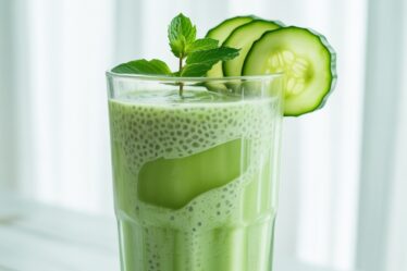 cucumber chia morning shake