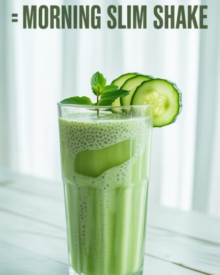 cucumber chia morning shake