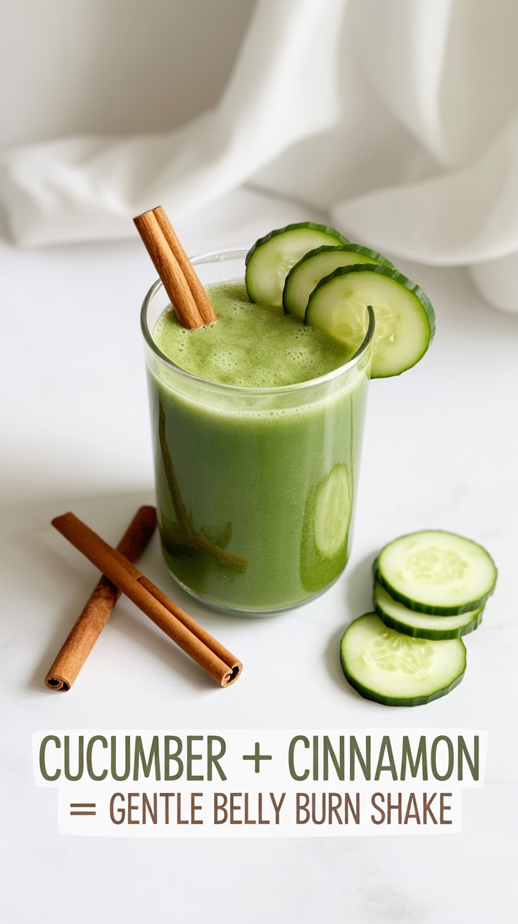 cucumber cinnamon belly shake