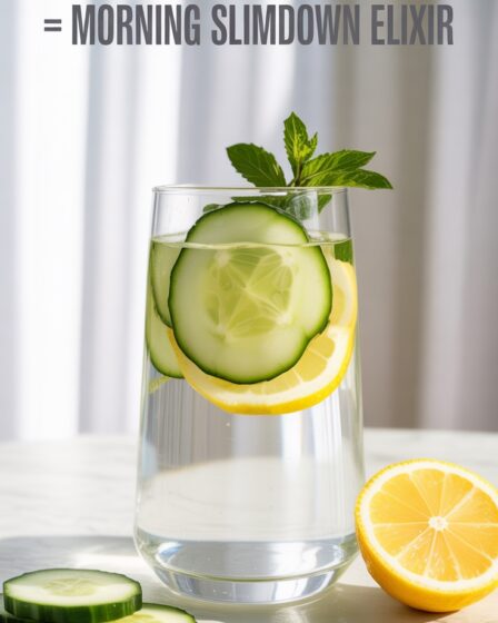 cucumber lemon detox drink