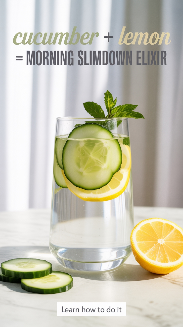 cucumber lemon detox drink