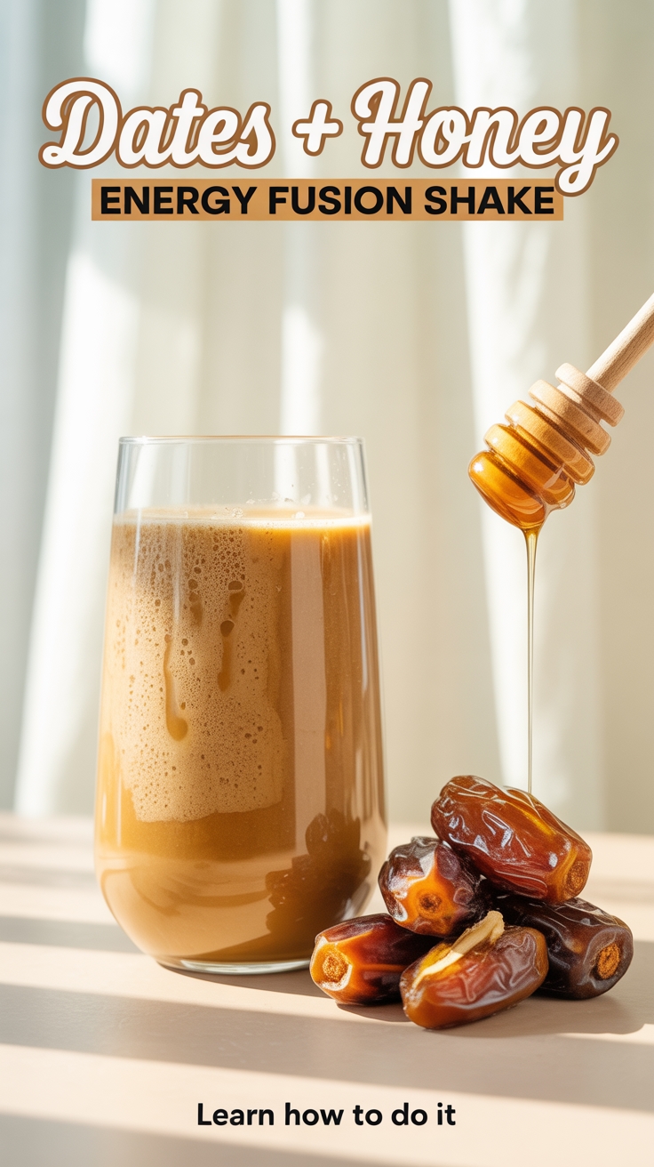 date and honey energy shake