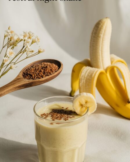 flaxseed banana night shake