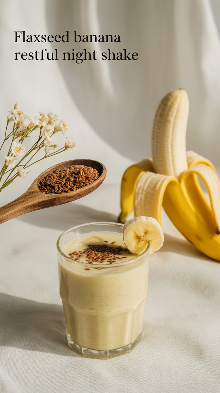flaxseed banana night shake
