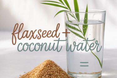 flaxseed coconut water shake