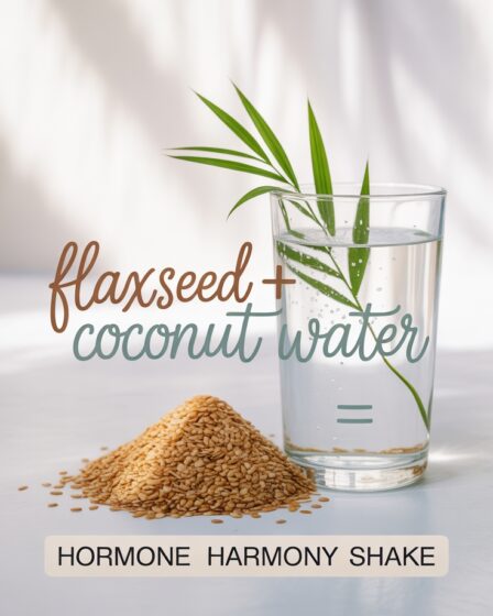 flaxseed coconut water shake