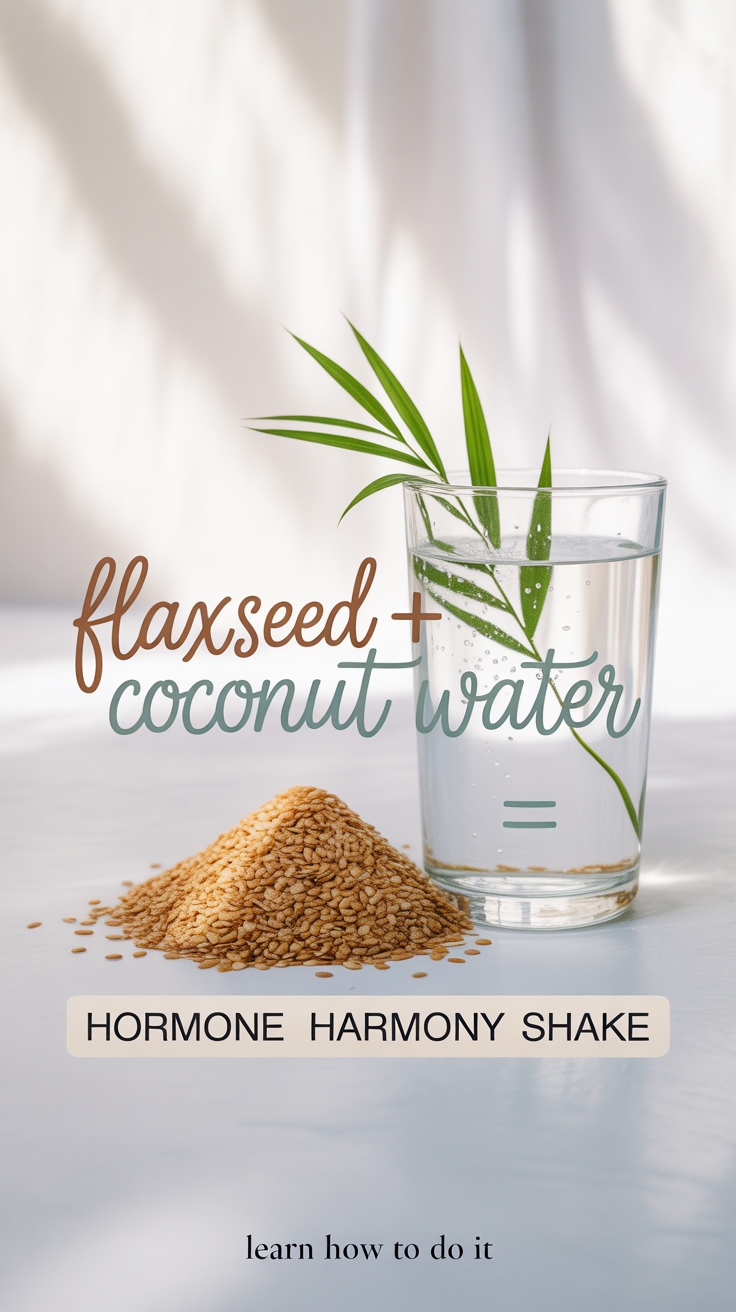 flaxseed coconut water shake