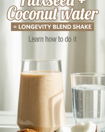 flaxseed coconut water shake
