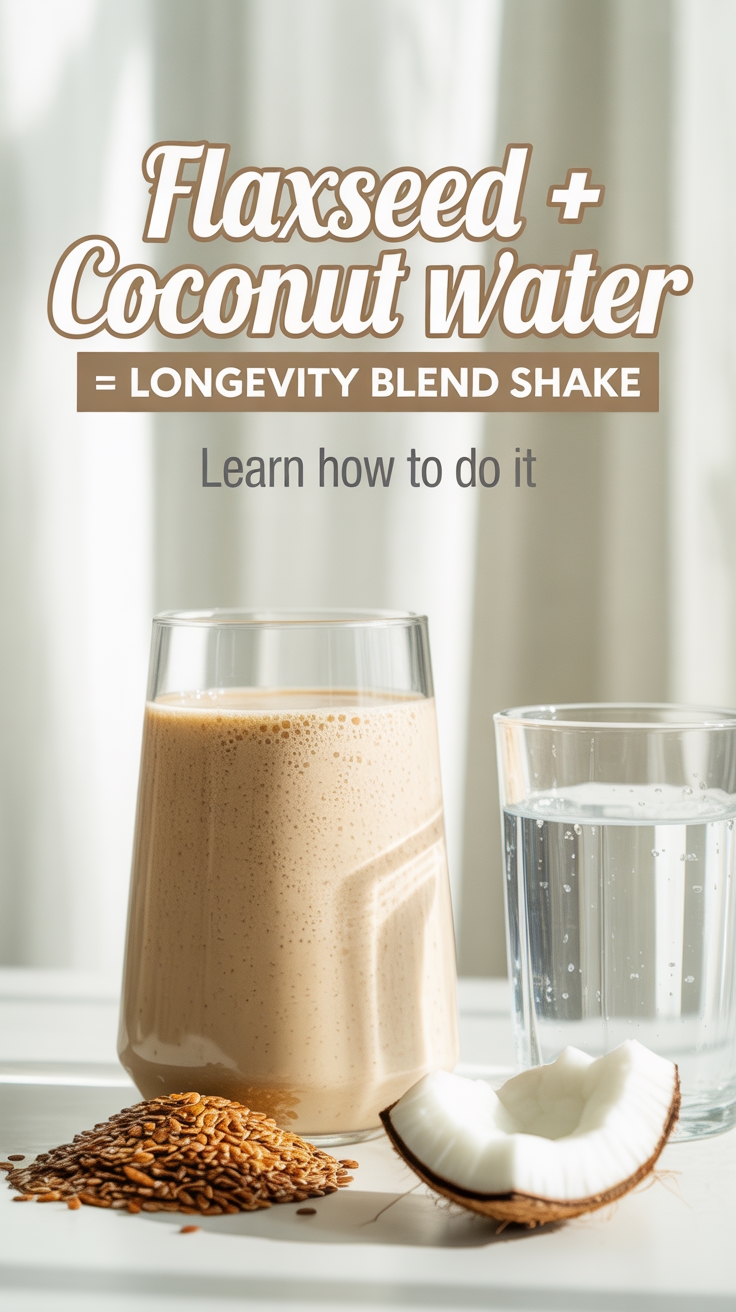 flaxseed coconut water shake