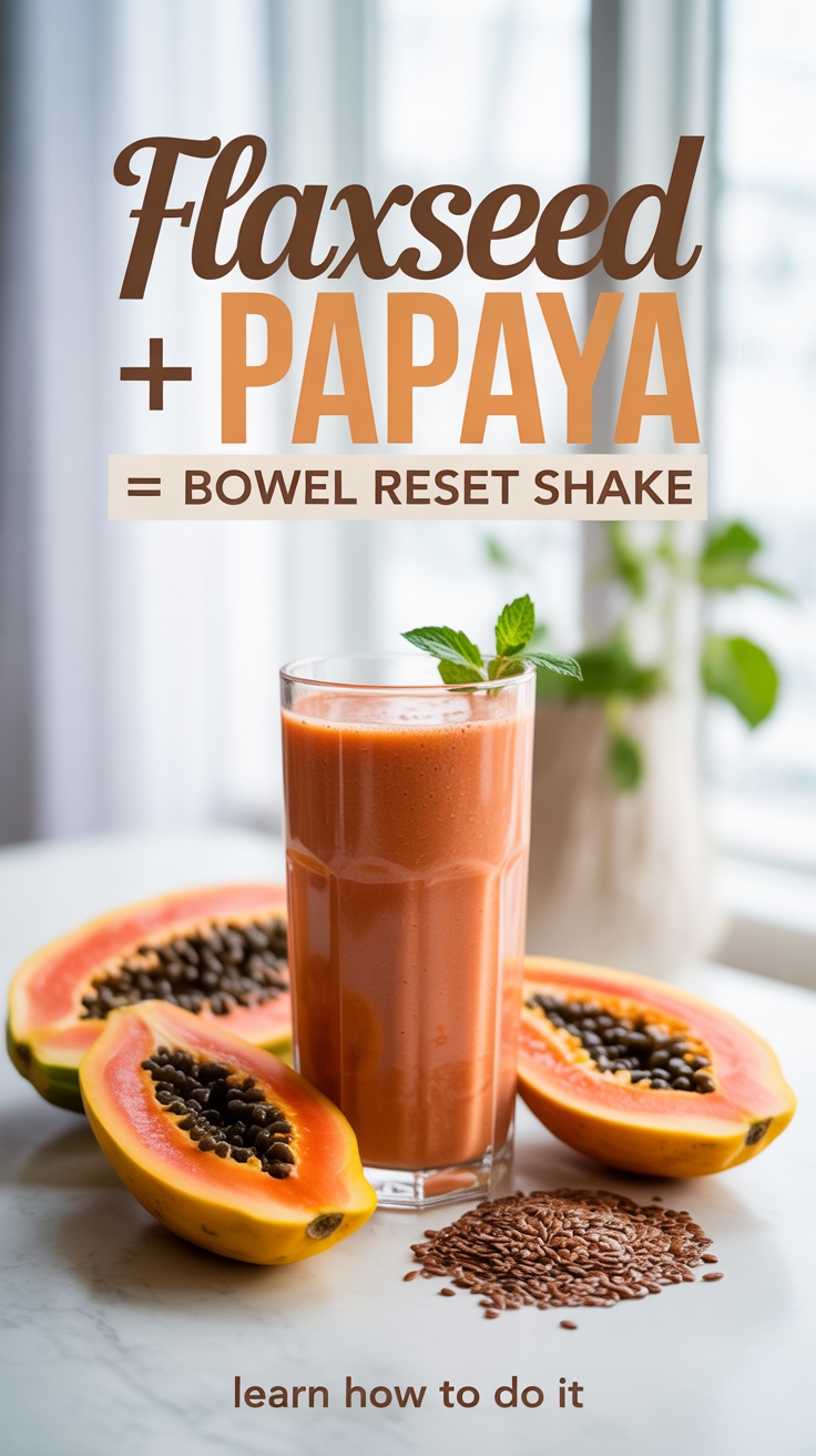flaxseed papaya bowel shake