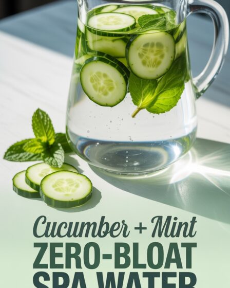 fresh cucumber mint infusion