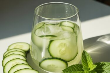 fresh cucumber mint shake