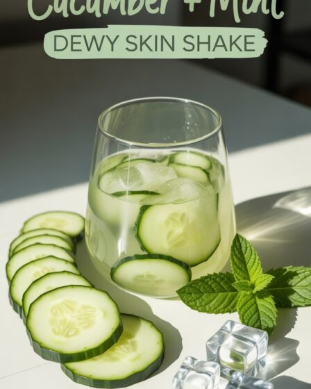 fresh cucumber mint shake