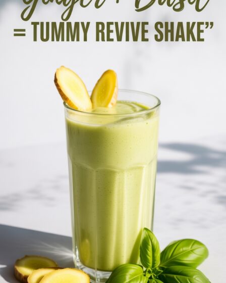 ginger basil tummy shake