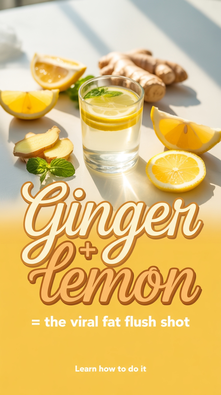 ginger lemon fat shot